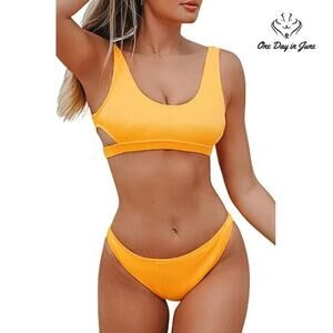 Cupshe Cutout Low Waist Bikini Swimsuit Size L
